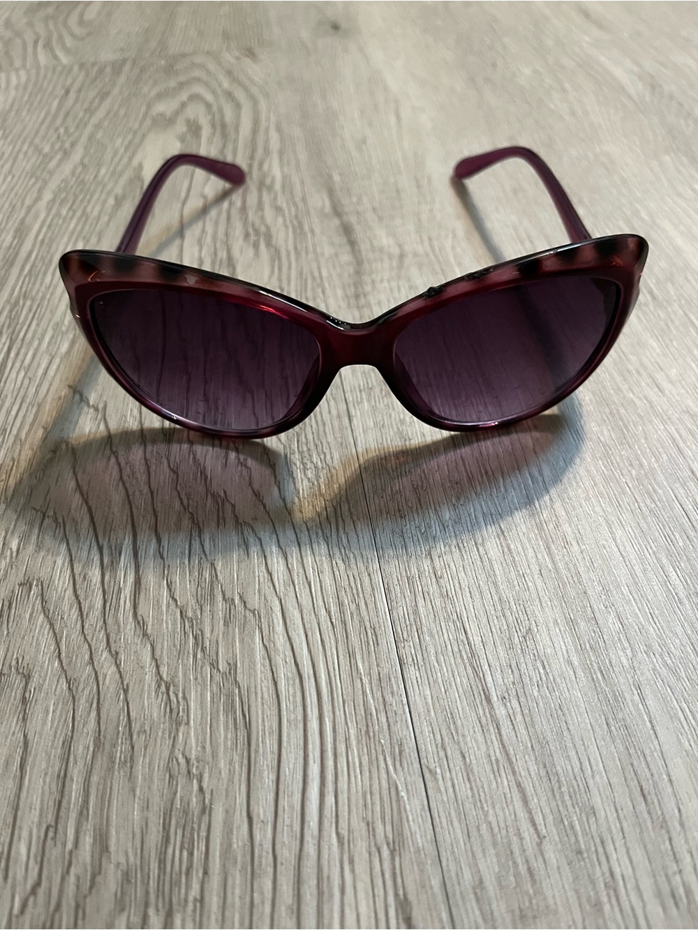 Purple Cat Eye Sunglasses DG Logo Accent Fashion Sunglasses